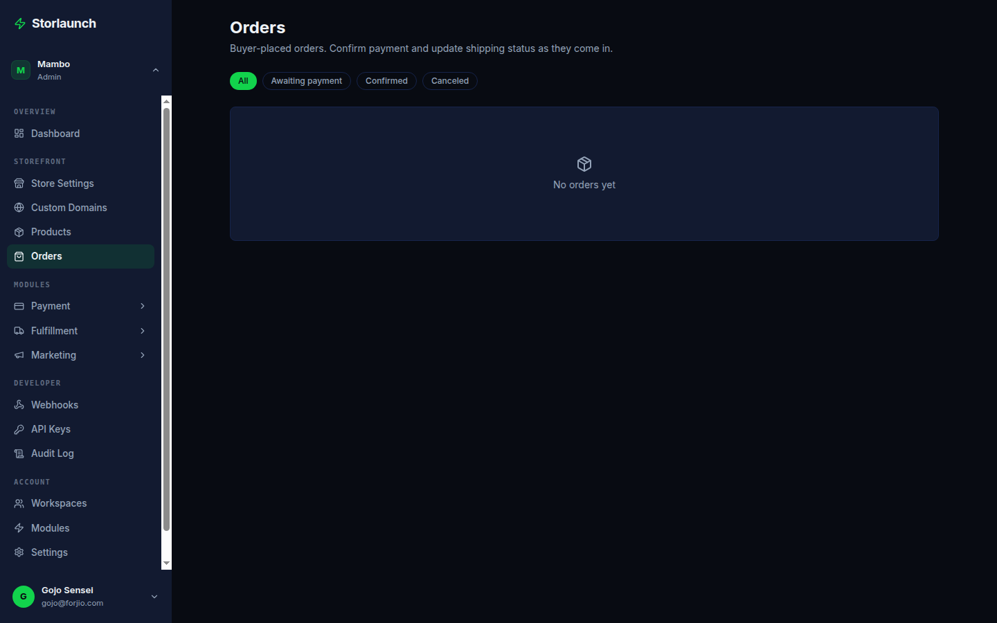 Plugipay family portal: orders